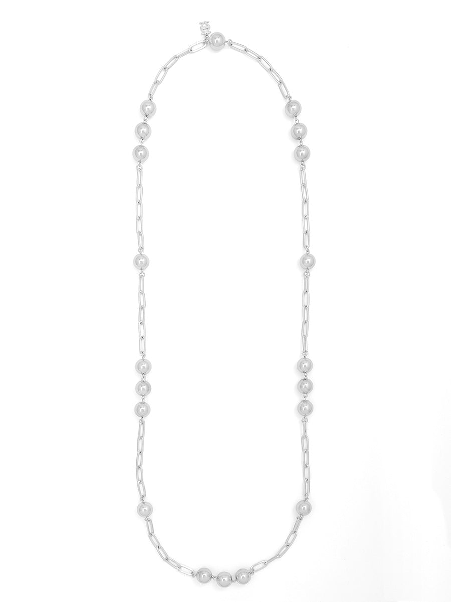Bead Accent Long Links Necklace