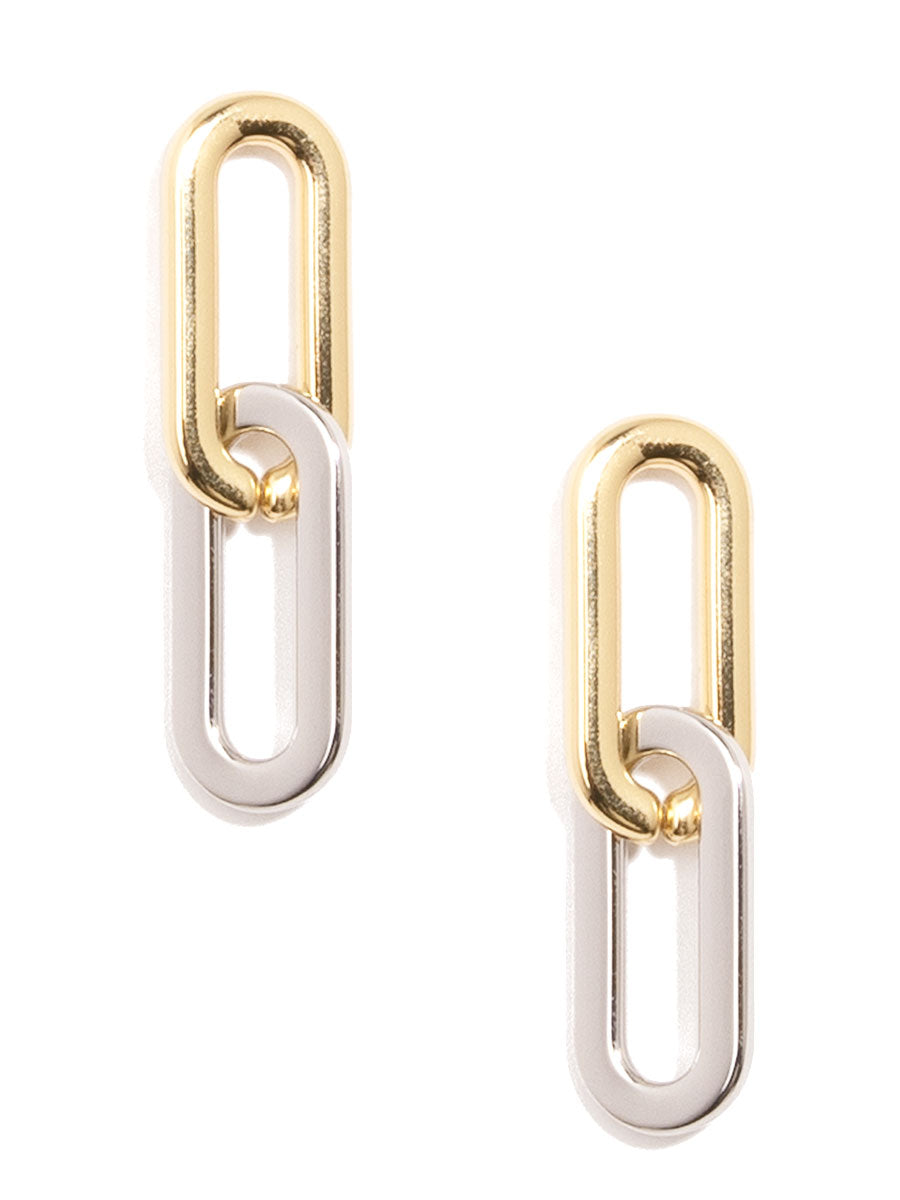 Cable Link Drop Earrings