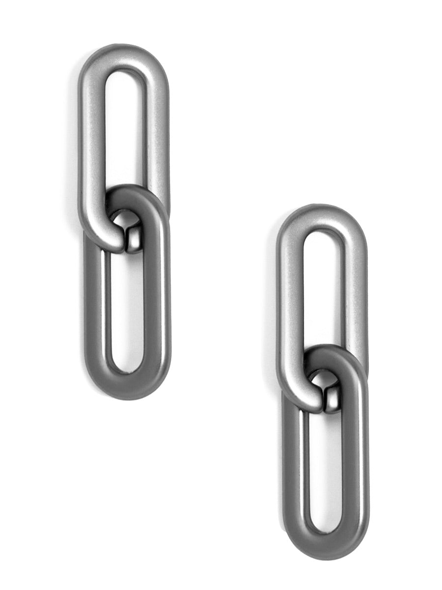 Cable Link Drop Earrings