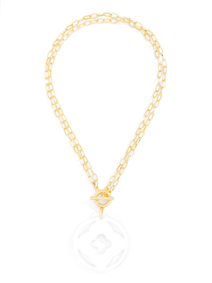 Toggle pendant necklace