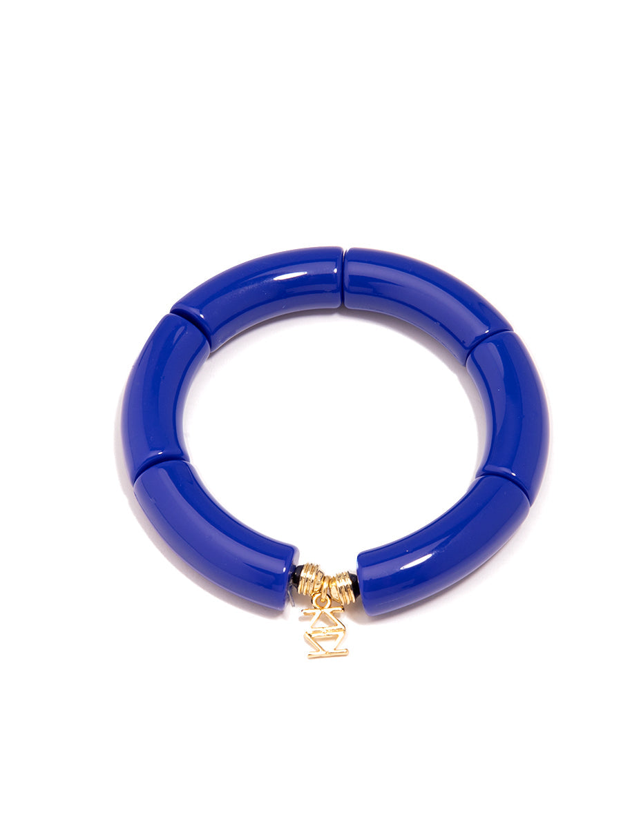 Resin Stretch Bangle - COBALT