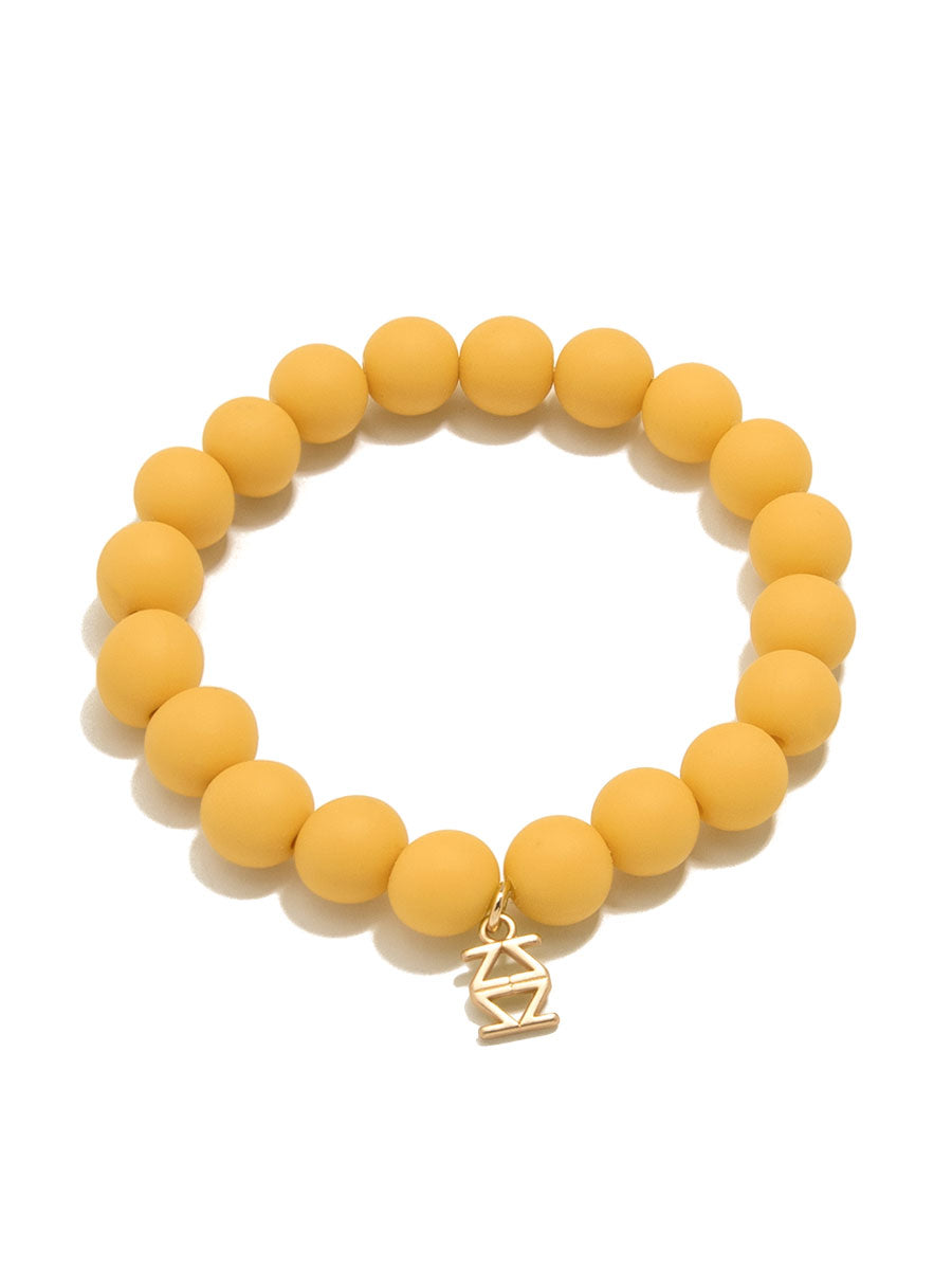 Matte Beaded Stretch Bracelet