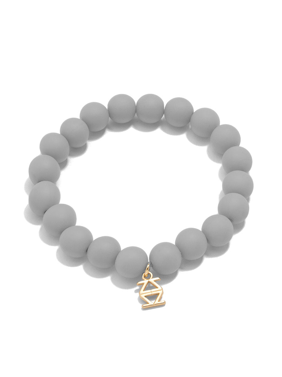 Matte Beaded Stretch Bracelet