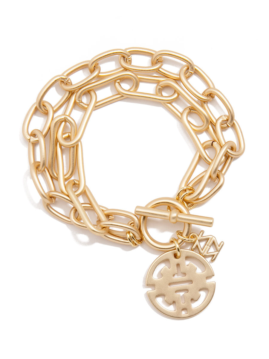 Traveling Charm Cable Link Bracelet