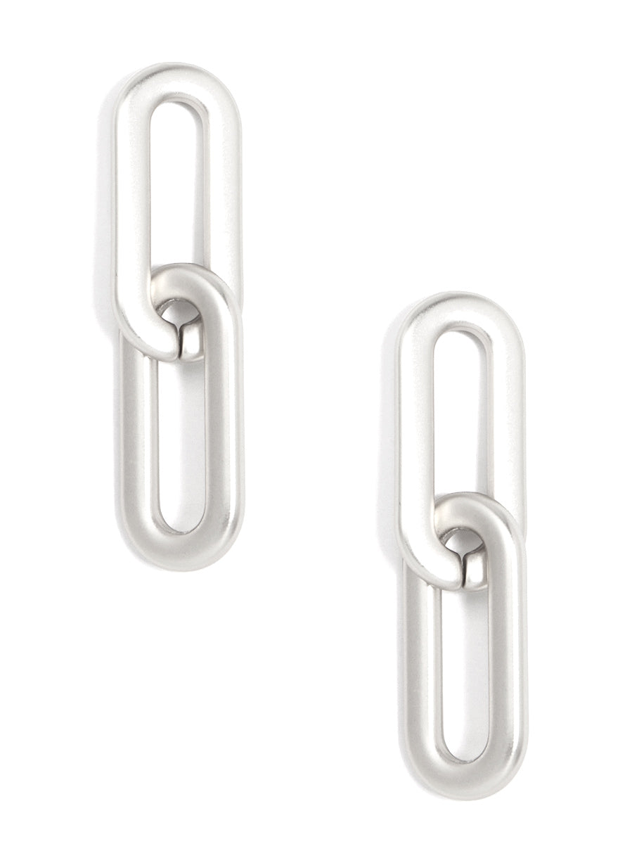 Cable Link Drop Earrings