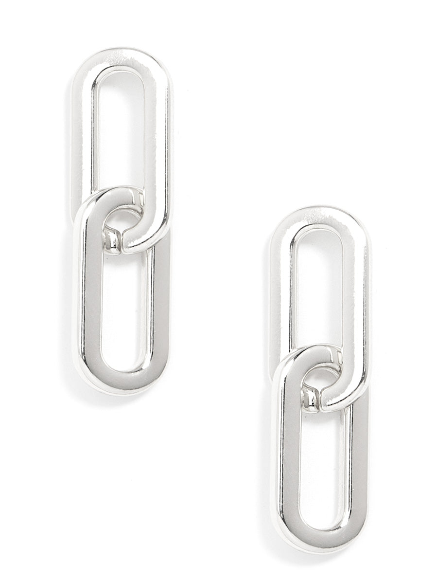 Cable Link Drop Earrings