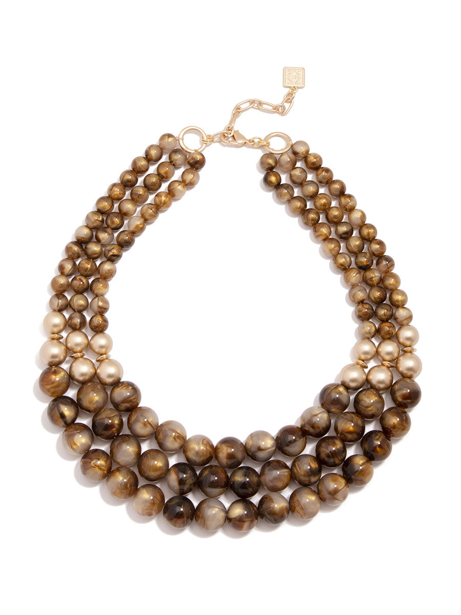 Layered Iridescent Beaded Necklace | Fashion Jewelry