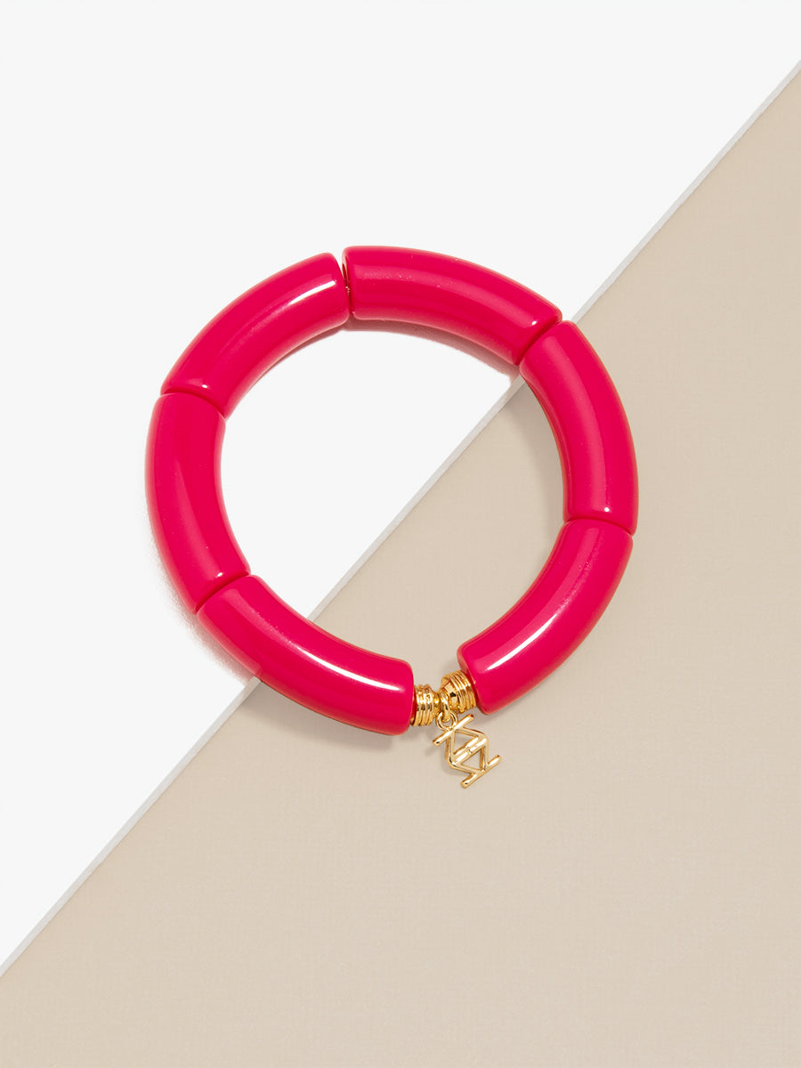 Resin Stretch Bangle - H.PNK